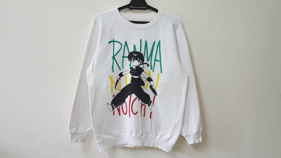 80s VTG RANMA 1/2 print sweat shirts