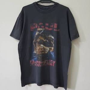 Vintage PAUL McCARTNEY zeldzame popster op rap T-shirt