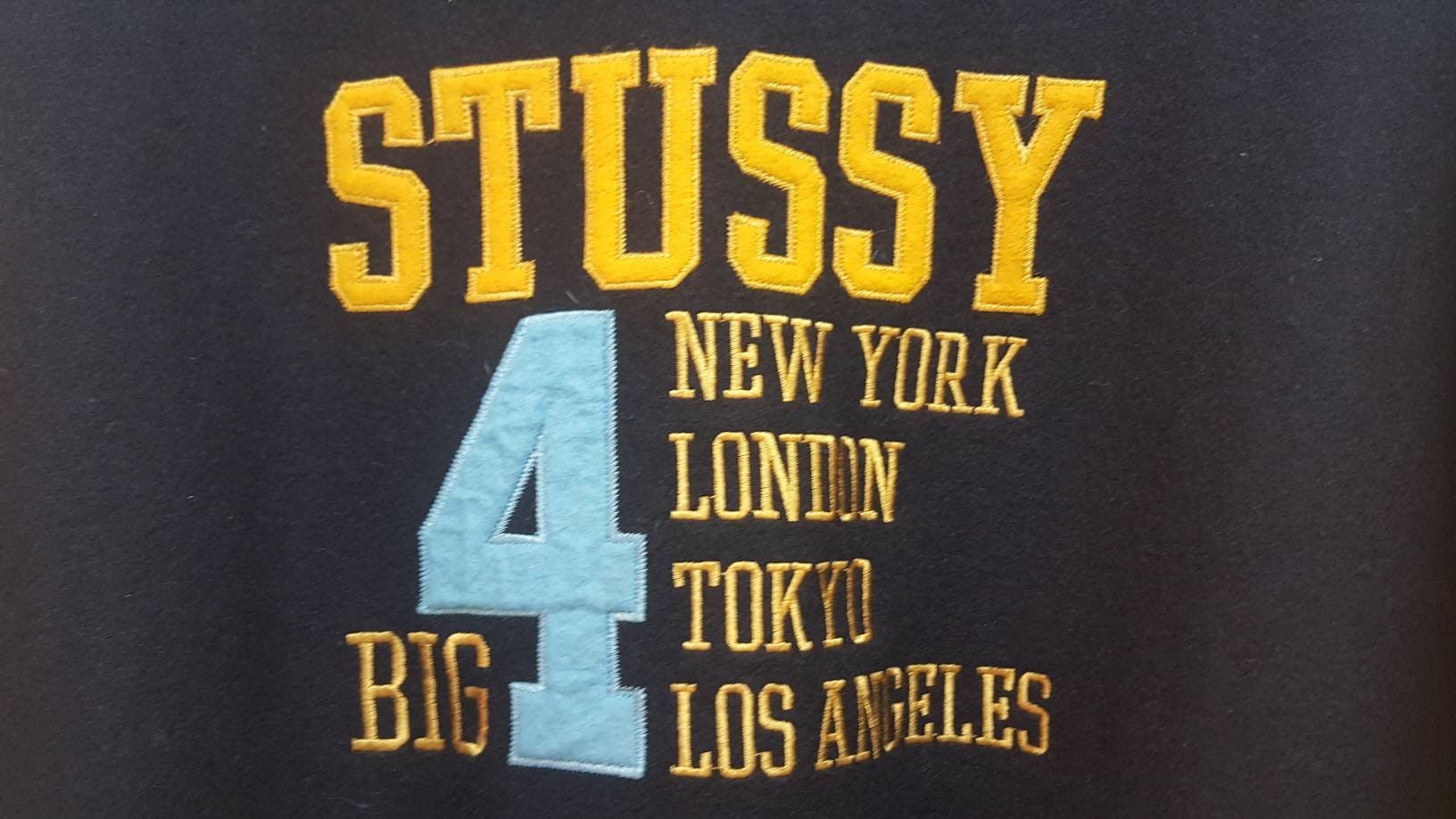 Vintage 90s 1997/1998 STUSSY Big 4 New York London Tokyo Los Vintage 90s 1997/1998 STUSSY Big 4 New York London Tokyo Los