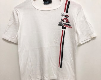 Vintage 80s 1986 world SURFING POINT FUROLIDA lets hawaii promo tee single stitch surfing beach style t shirt