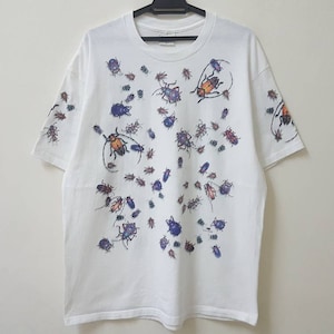 Vintage 90s DAN GILBERT art tees insects aop all over print psychedelic colour graphic made in usa rare tee