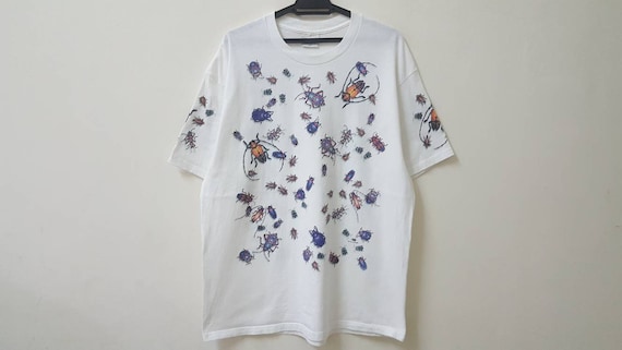 Vintage 90s DAN GILBERT Art Tees Insects Aop All Over Print