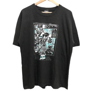 Vintage 90-tals 1996 X-MEN vs STREET FIGHTER Capcom Marvel Comics Gaming promo t-shirt sällsynt snygg grafisk t-shirt