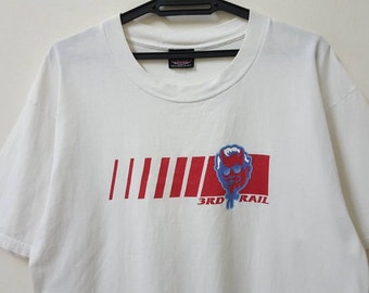 Vintage 90s 3rd Rail Third Rail Kf C Parody Logo Rare Streetwear T