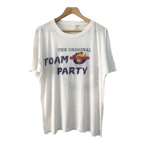 Vintage BCM millenium xplosive dance foam party mallorca clubbing techno rave edm acid house style tee