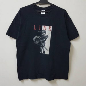 Vintage 00s LINK the legend of zelda gaming t shirt nice design tee