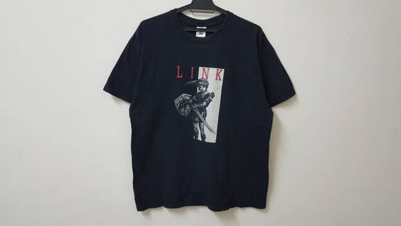 Vintage 00s LINK the Legend of Zelda Gaming T Shirt Nice Design  