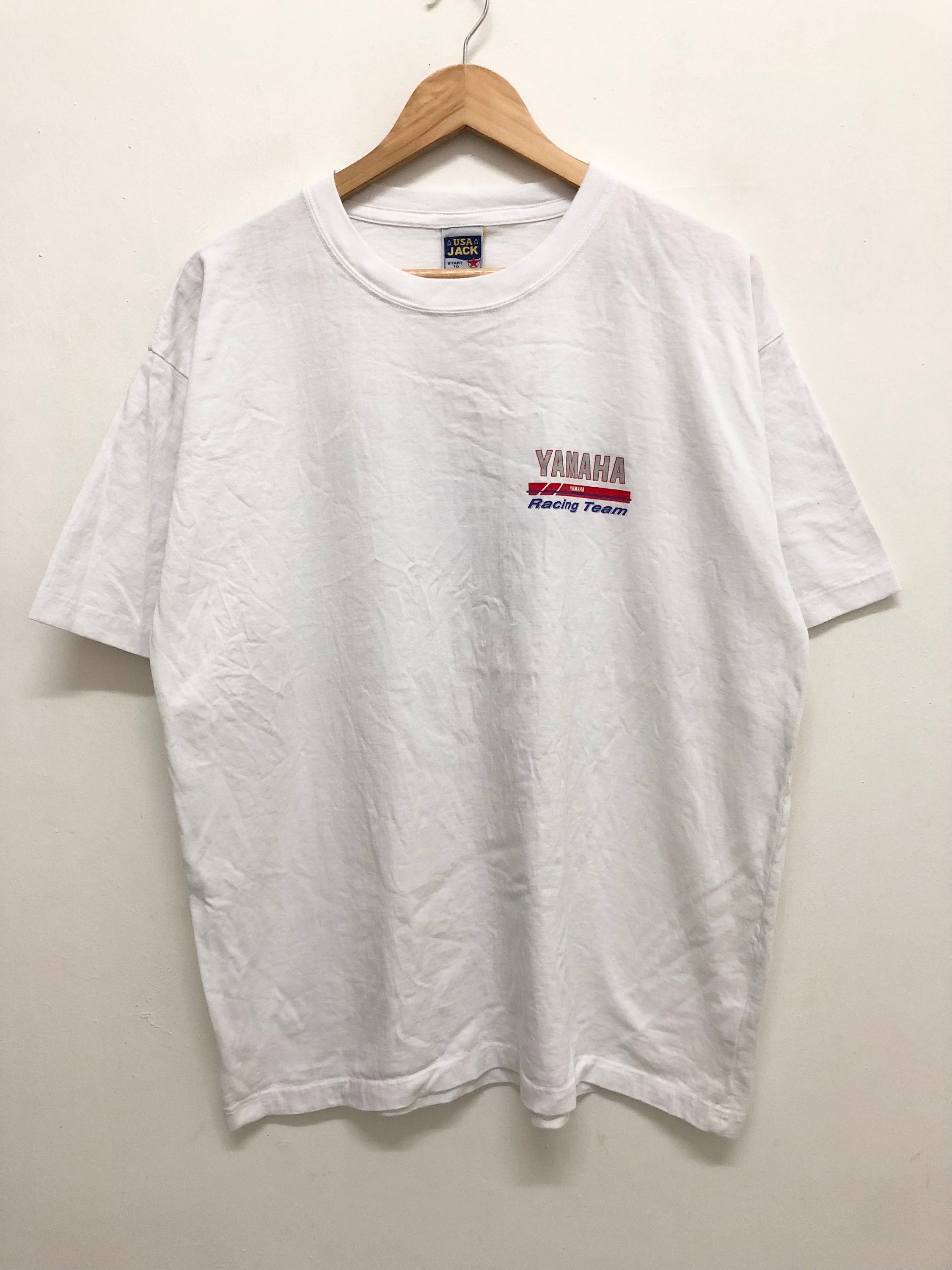 チームヤマハ　レーシングスポーツ　ヴィンテージTシャツ Vintage 90s Norifumi NORICK ABE #9 Japanese Legendary Motogp Rider