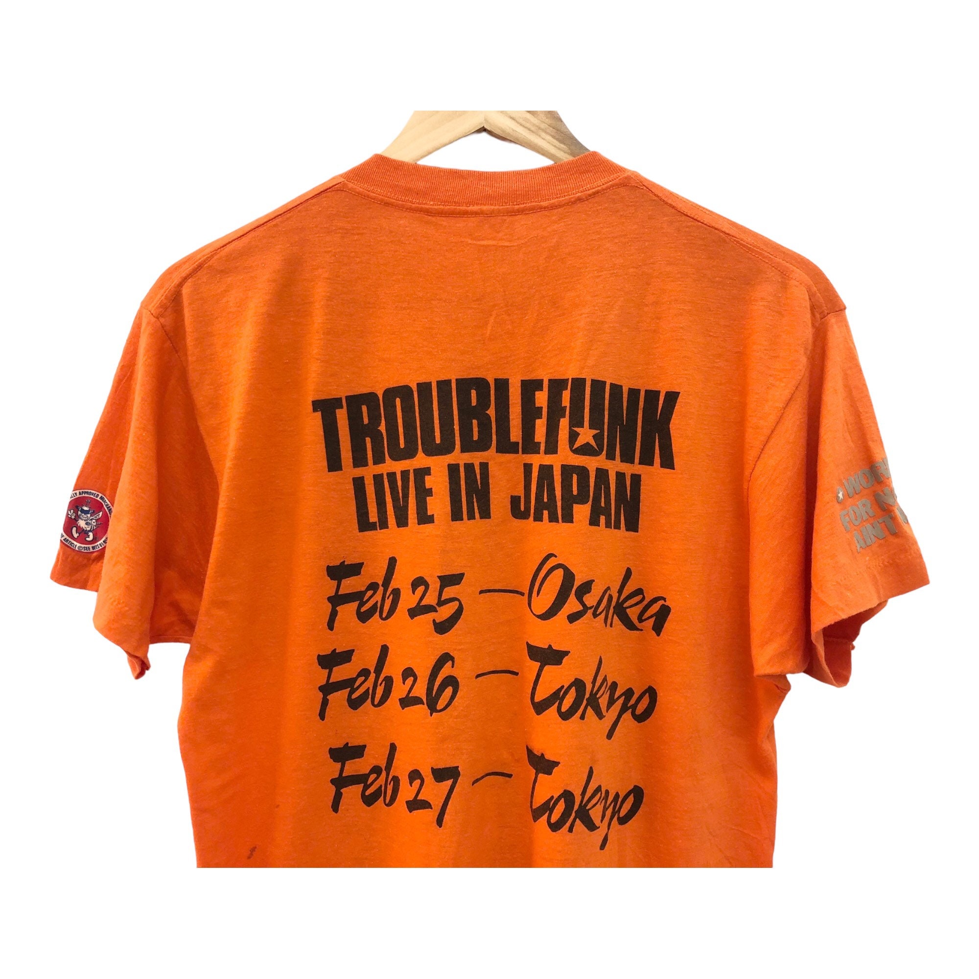 TOKYO-3 2Tone T-Shirt β (ORANGE×RED) Rare 2K by Gingham Yusaku Hanakuma Tokyo Zombie Graphic T