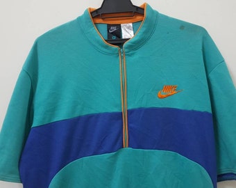 Vintage 90s NIKE ACG Cycling Biking Jersey Rare Colour Block Multi