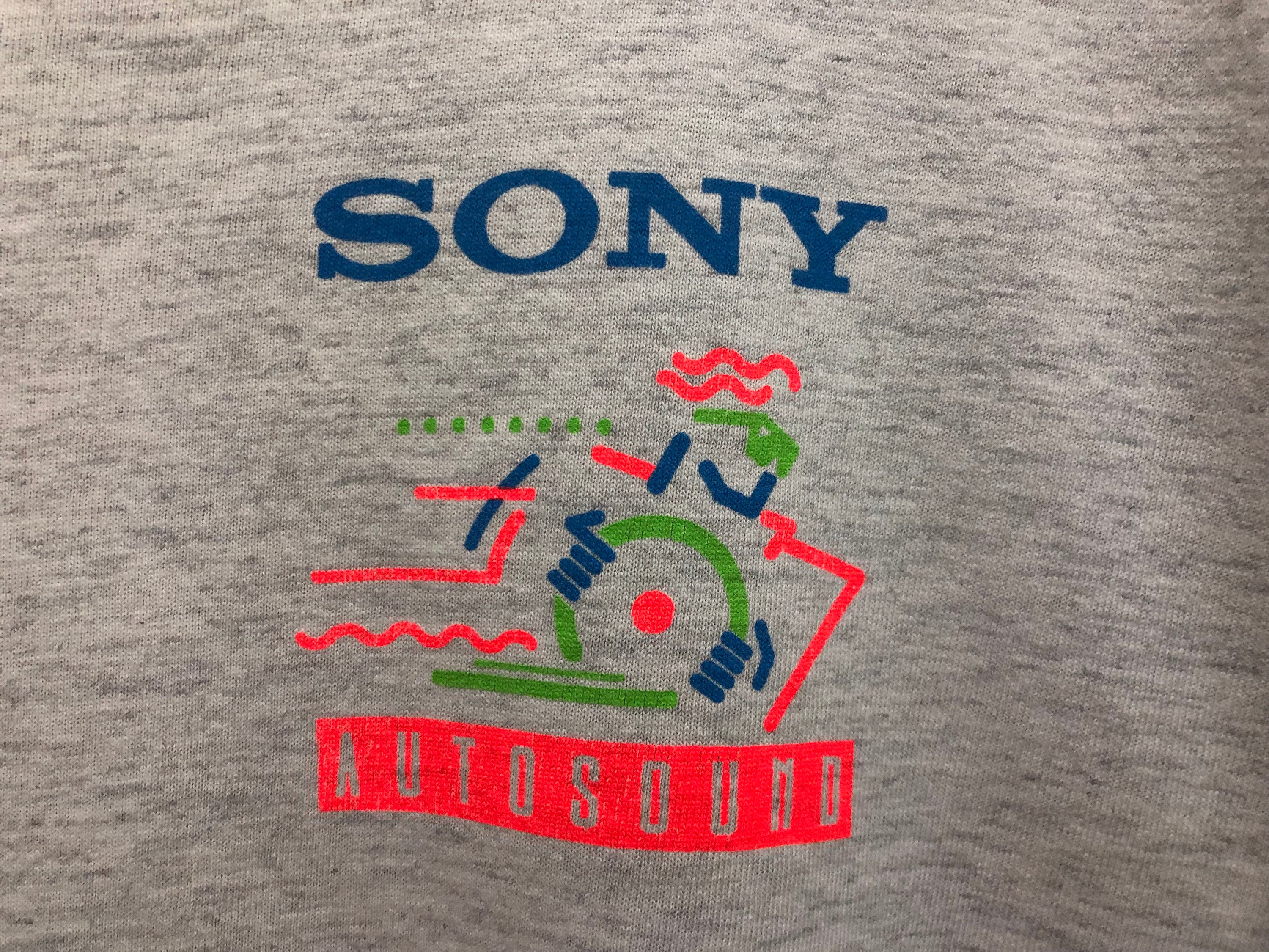 トップス 14T5502 90's kellsport SONY AUTOSOUND Sony Autosound Promo T-Shirt XL VTG 90s Japan | eBay