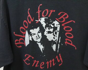 Vintage 90s BLOOD for BLOOD Victory Records Enemy Hardcore