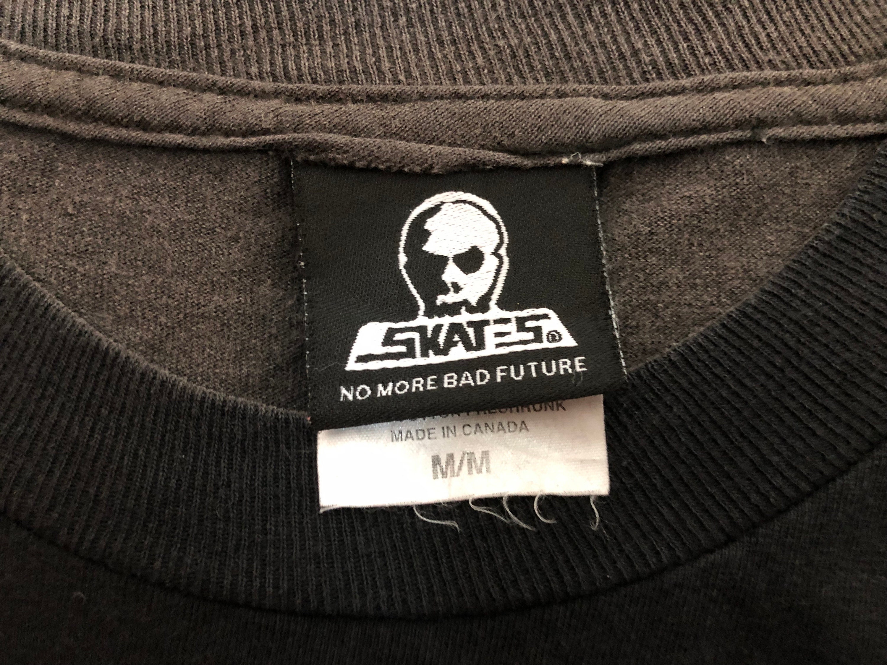 スケートボード 90's SKULL SKATES Tee Vintage SKULL SKATES Hardcore Skateboard Logo Tee Skaterock
