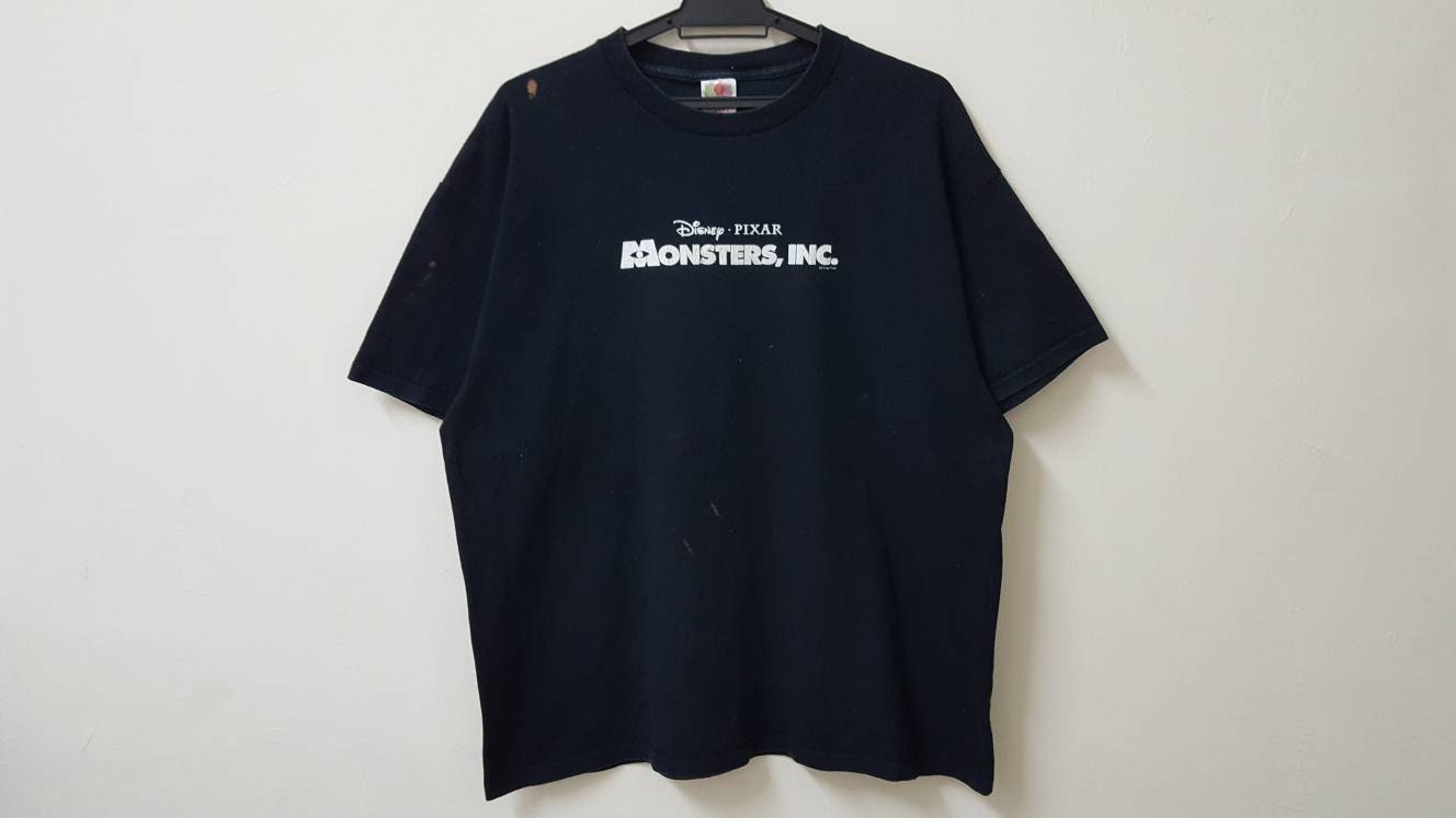 Vintage MONSTERS, INC. Disney Pixar Animated Comedy Film Promo T 