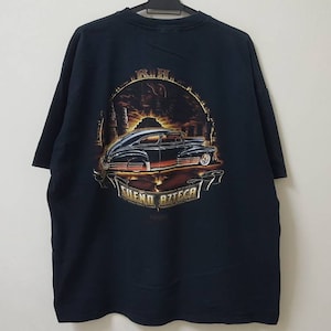 Vintage ROLLIN HARD sueno azteca mobstyle lowrider hip hop rap style t shirt nice graphic rare