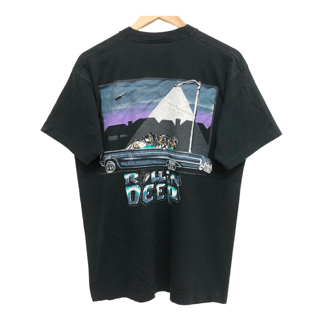 Vintage 90s 1992 TOP DAWG Rollin Deep Hip Hop Rap Mob Gangsta Graphical