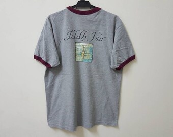 GILDAN 90s Lilith Fair バンドT XXLサイズ Vintage 90s LILITH FAIR Tour Promo Ringer Single Stitch T