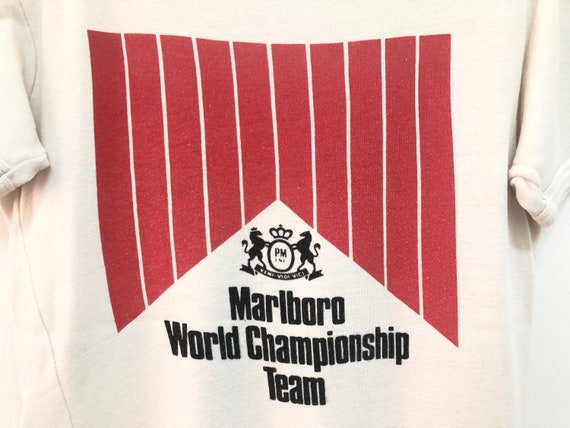 Vintage 70s 80s MARLBORO WORLD CHAMPIONSHIP Team Rare Big