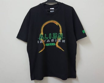 Vintage 90s ALIEN INVASION WEEK tlc the learning channel rare hype dope swag style t shirt