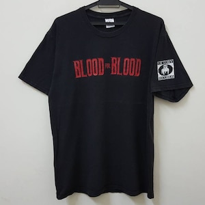 Vintage 90s BLOOD for BLOOD victory records enemy hardcore punk  band t shirt style rare