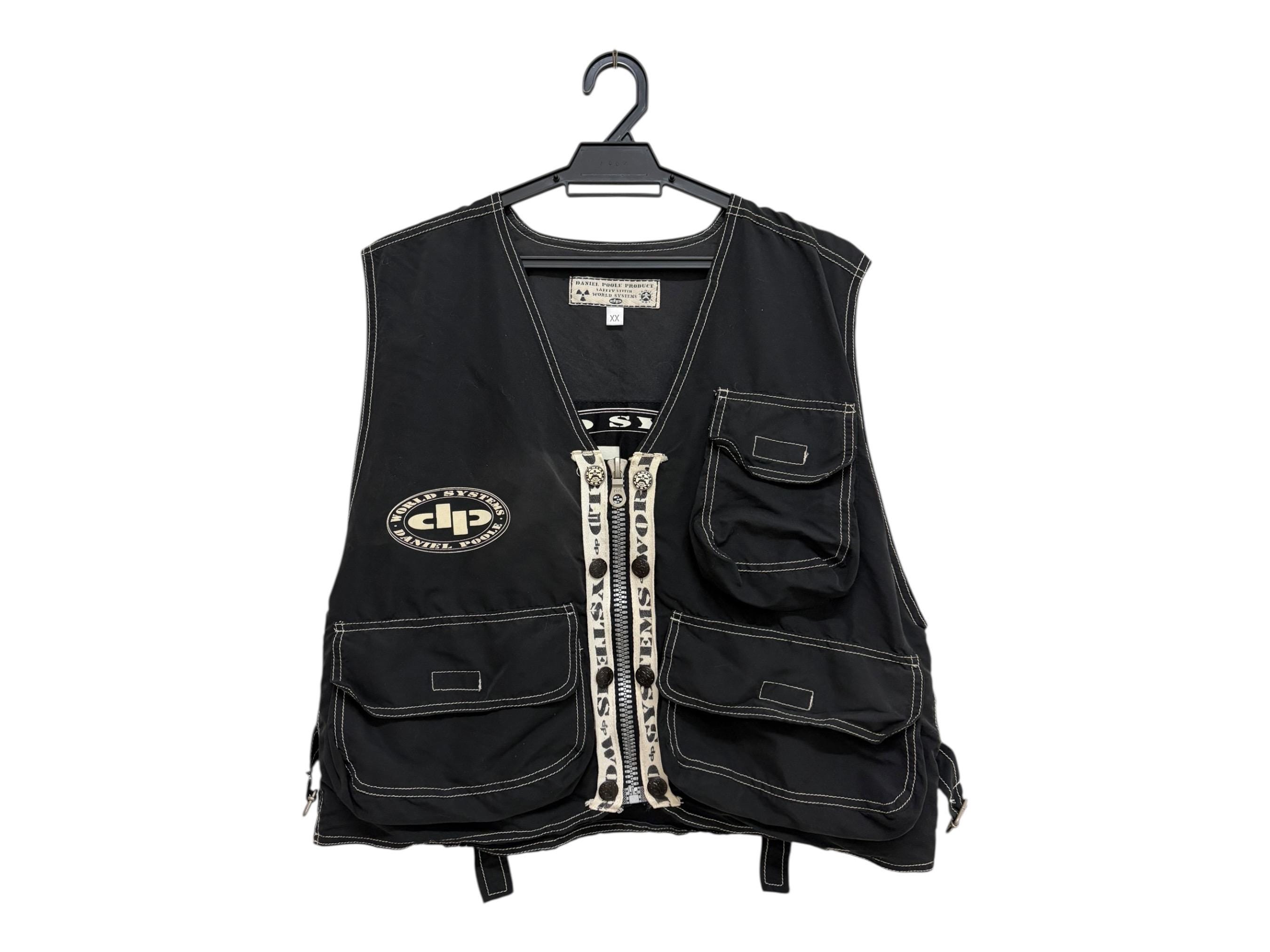 Vintage 90s DANIEL POOLE LONDON World System Vest Jacket House