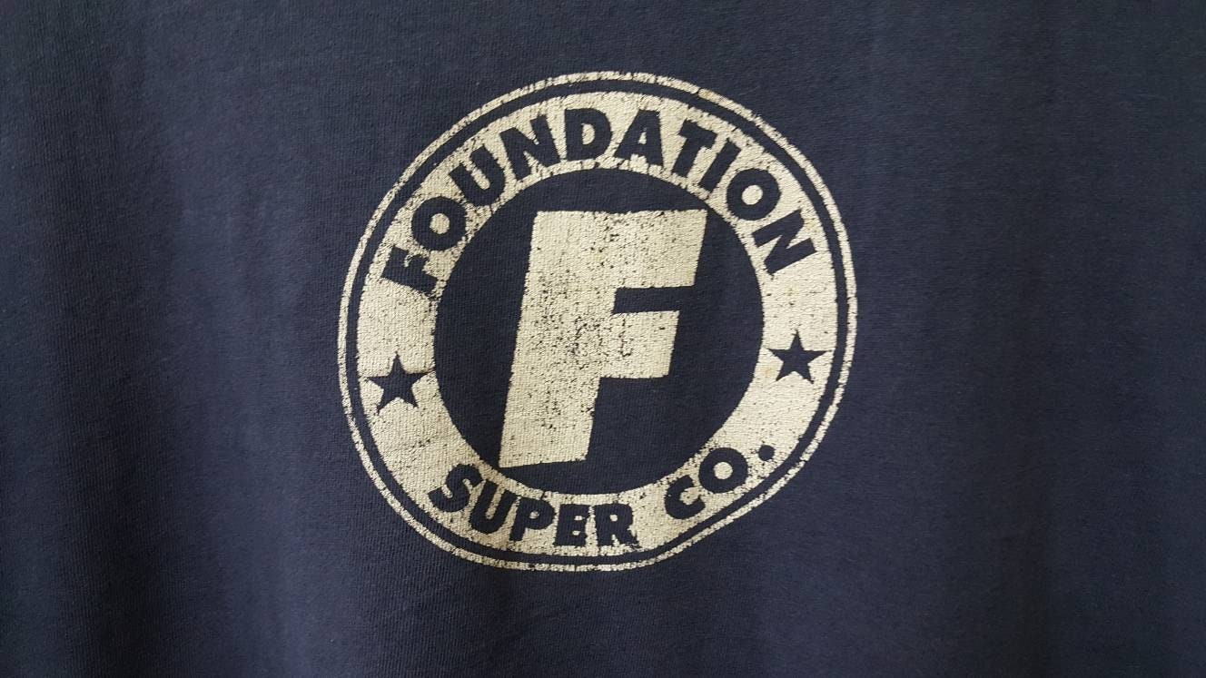 Vintage 90s FOUNDATION SKATEBOARDS Super Co. Single Stitch