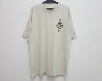 Vintage 90s BEAR INTERNATIONAL surfing surfboard surf style t shirt single stitch rare graphic