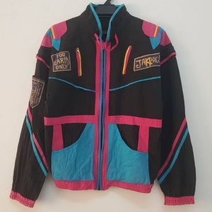 Vintage 80s 90s Jakpac Choise Jacket Nice Design Crazy Colorful