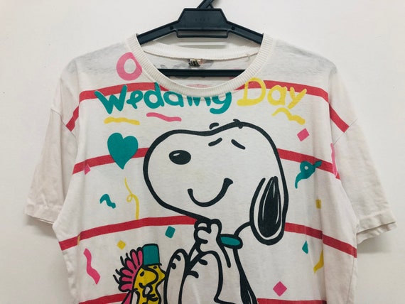 Vintage 80s SNOOPY peanuts characters all over pr… - image 3