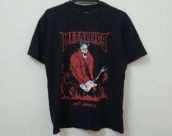 Vintage 00s METALLICA St Wut Album Promo Eric Pigors Artwork seltenes Rock Metal Beauty Distressed Band T-Shirt