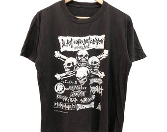 Vintage 1996 Hi-standard Growing up US Tour T Shirt Size XL / 90s