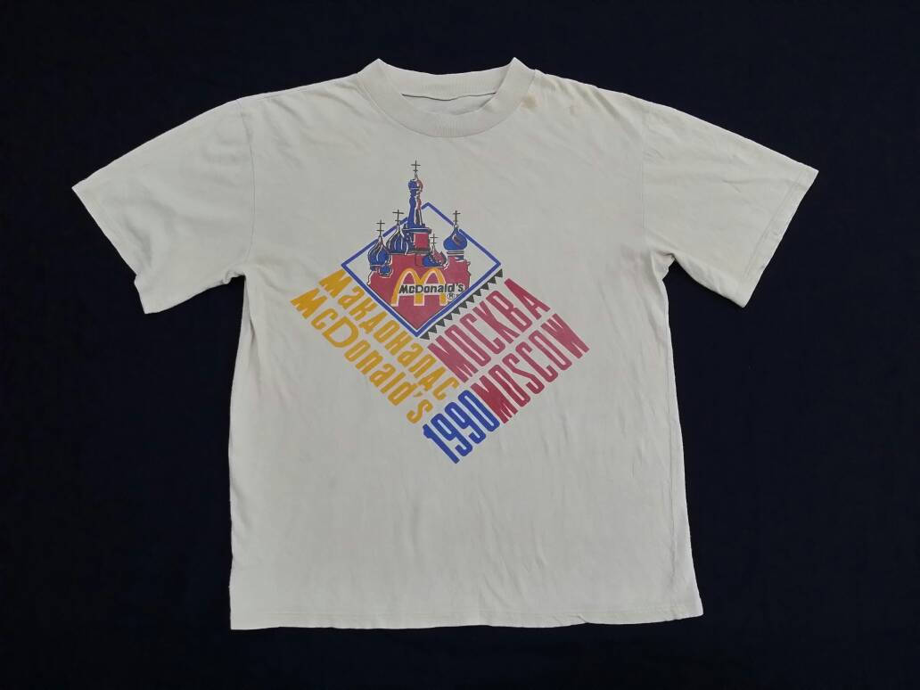 Vintage 80s 90s Mexico McDonalds Coca Cola rare t-