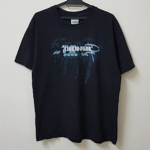 Vintage 00s LINKIN PARK meteora album promo tee nu metal alternative rap rock band t shirt style rare