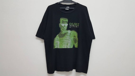 Vintage 90s DUKE XTREME Wizardworks Game Gaming Tee Nice Graphic