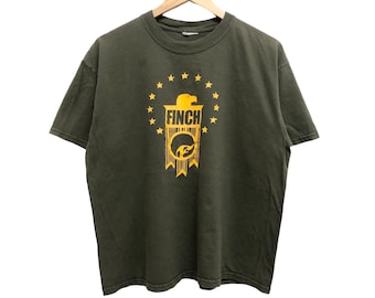 Vintage 00s FINCH band tee big logo emo post hardcore alternative pop punk rock style band boxy tee