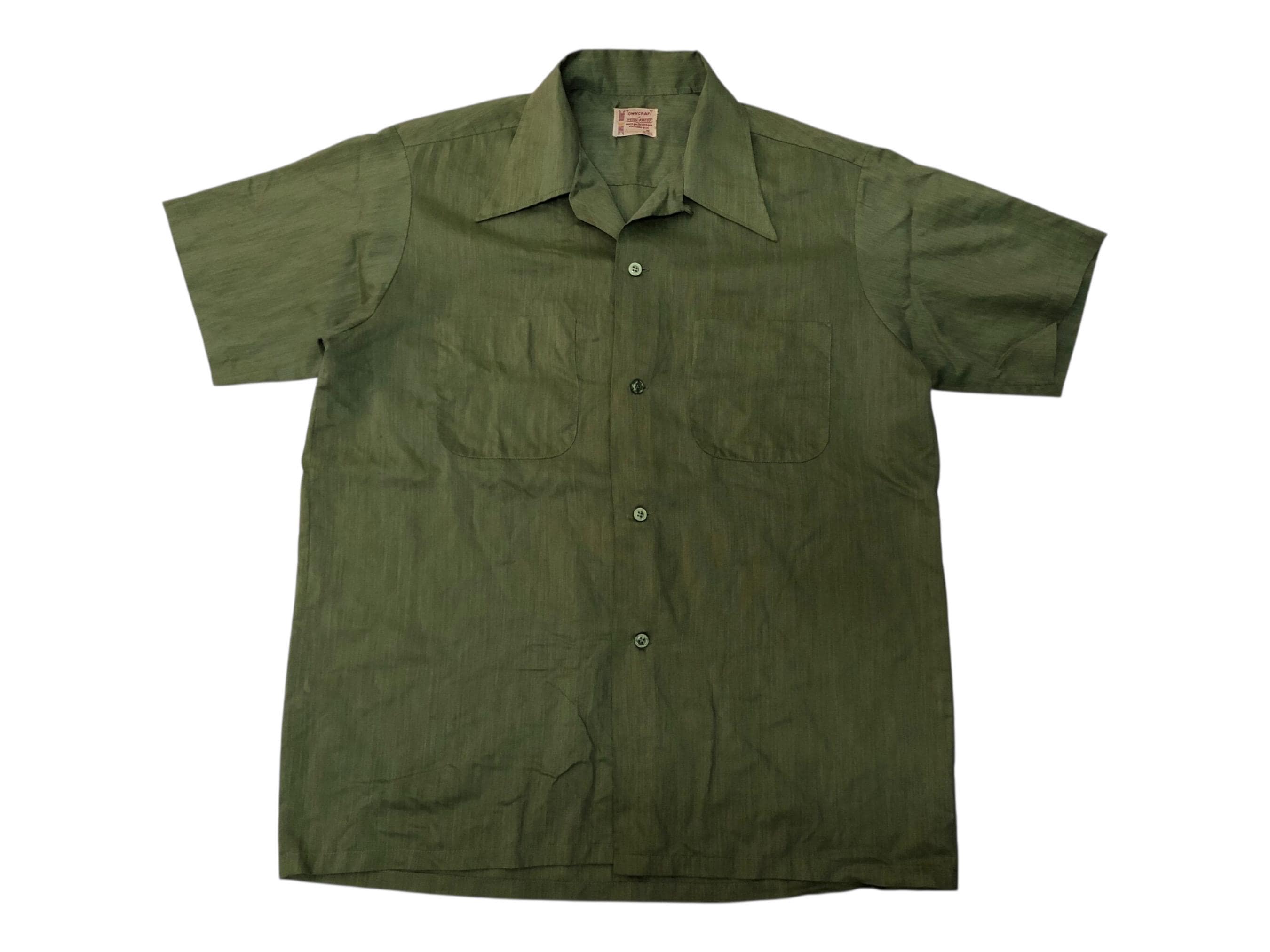 トップス Vintage 60s pennys aloha shirt Vintage Made in Japan Penney's Blue Tropical Fish Aloha Shirt SZ