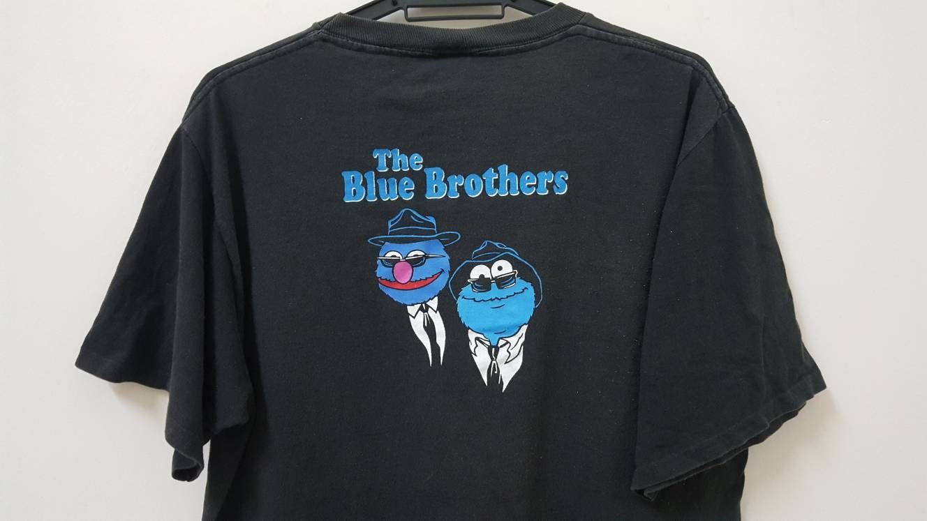 Cookie Monster The Blues Brothers Tシャツ Vintage 90s the Blue Brothers Parody the Blues Brothers Sesame