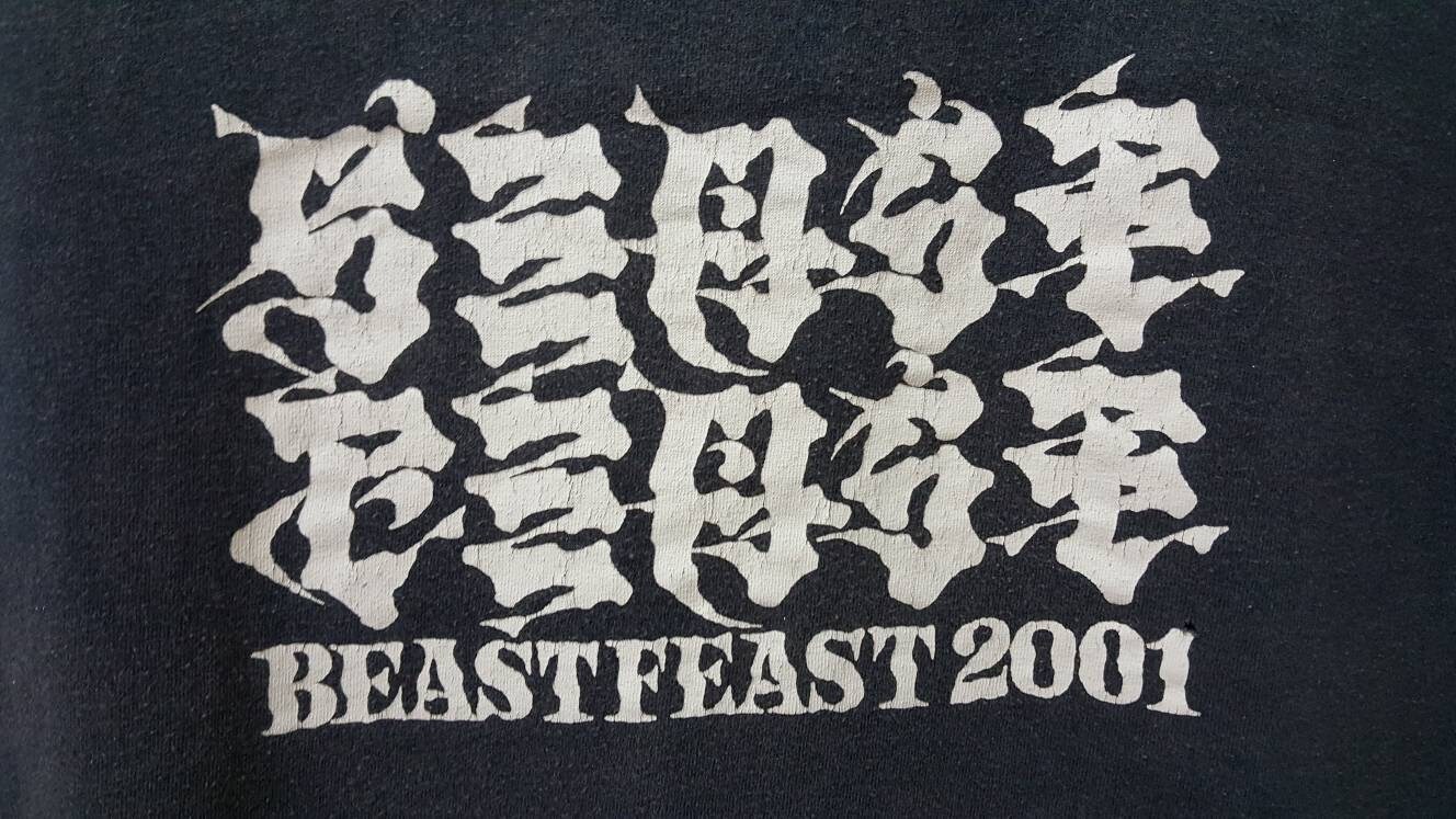 Vintage 00s 2001 BEAST FEAST Heavy Metal Festival T Shirt Made in