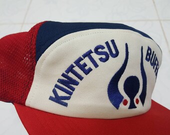 KINTETSU BUFFALOS CAP VINTAGE 日本製 TARO Vintage Kintetsu Buffaloes Original Japanese Baseball Hat