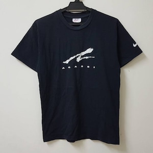 Vintage 90s NIKE ANDRE AGASSI tennis star court hype dope swag style t shirt