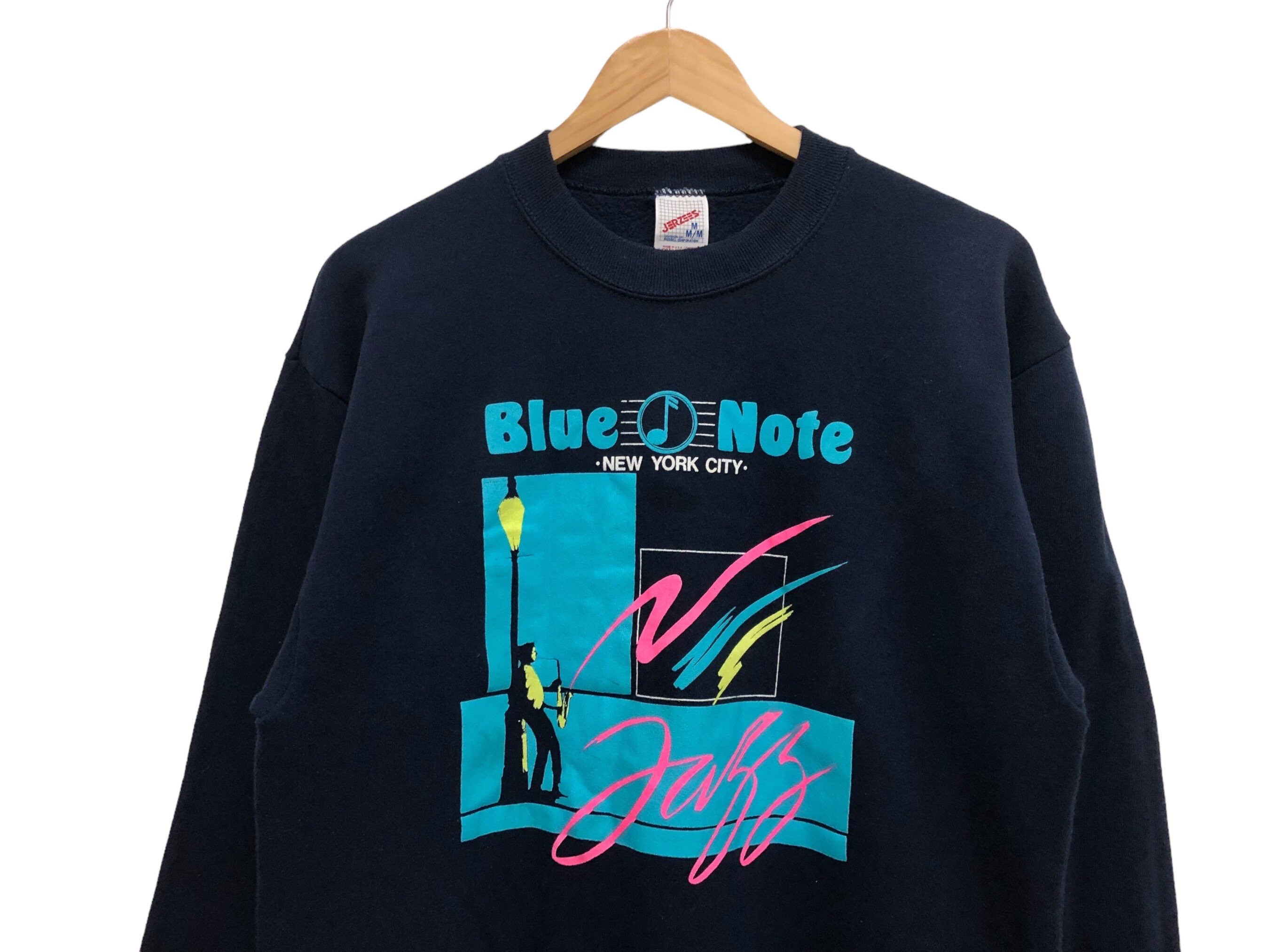 Vintage 90s BLUE NOTE RECORDS New York City Jazz Promo Graphical 