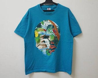 90s GRATEFUL DEAD Tシャツ 1995年ツアー L size Grateful Dead 1990 'Heads on Tour' Eugene Lot T-Shirt. ⠀ 💀 Tag