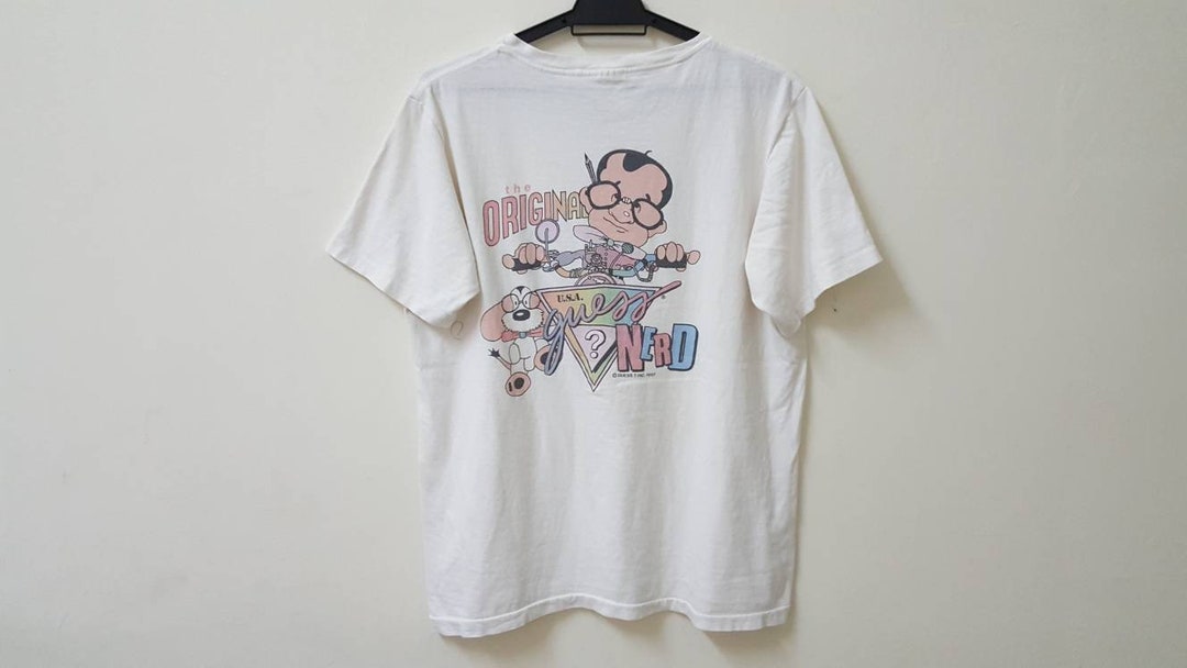 Guess Raro Vintage 80s 1987 el nerd original de GUESS USA diseño raro de puntada ...