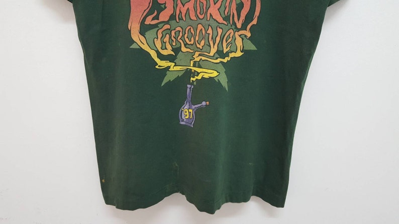 Vintage 90s 1997 SMOKIN GROOVES music festival george clinton p-funk cypress hill erykah badu the roots foxy brown single stitch distressed image 4