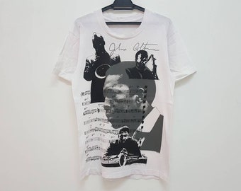 Vintage 90s KENNY G Jazz Tee Blue Note / John Coltrane / Billie 