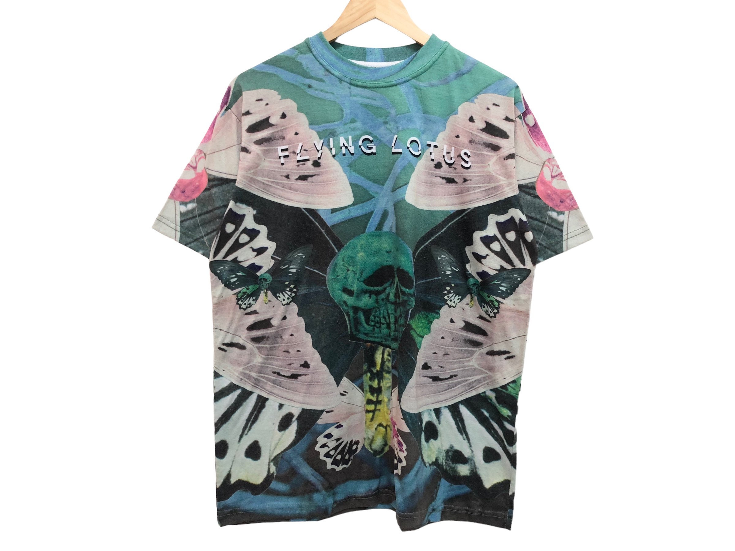 Vintage 00s FLYING LOTUS Flylo Warp Brainfeeder All Over Printed
