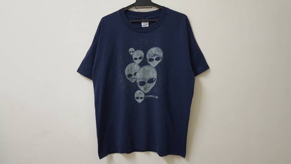 Vintage 90s ALIEN ZONE Roswell New Mexico Area 51 Promo Tee Nice