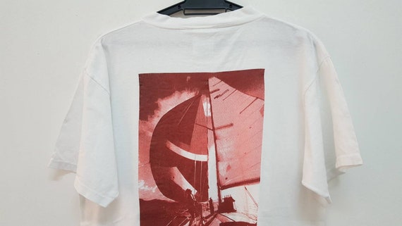 Vintage 90s BMW sailing racing sport t shirt rare… - image 7