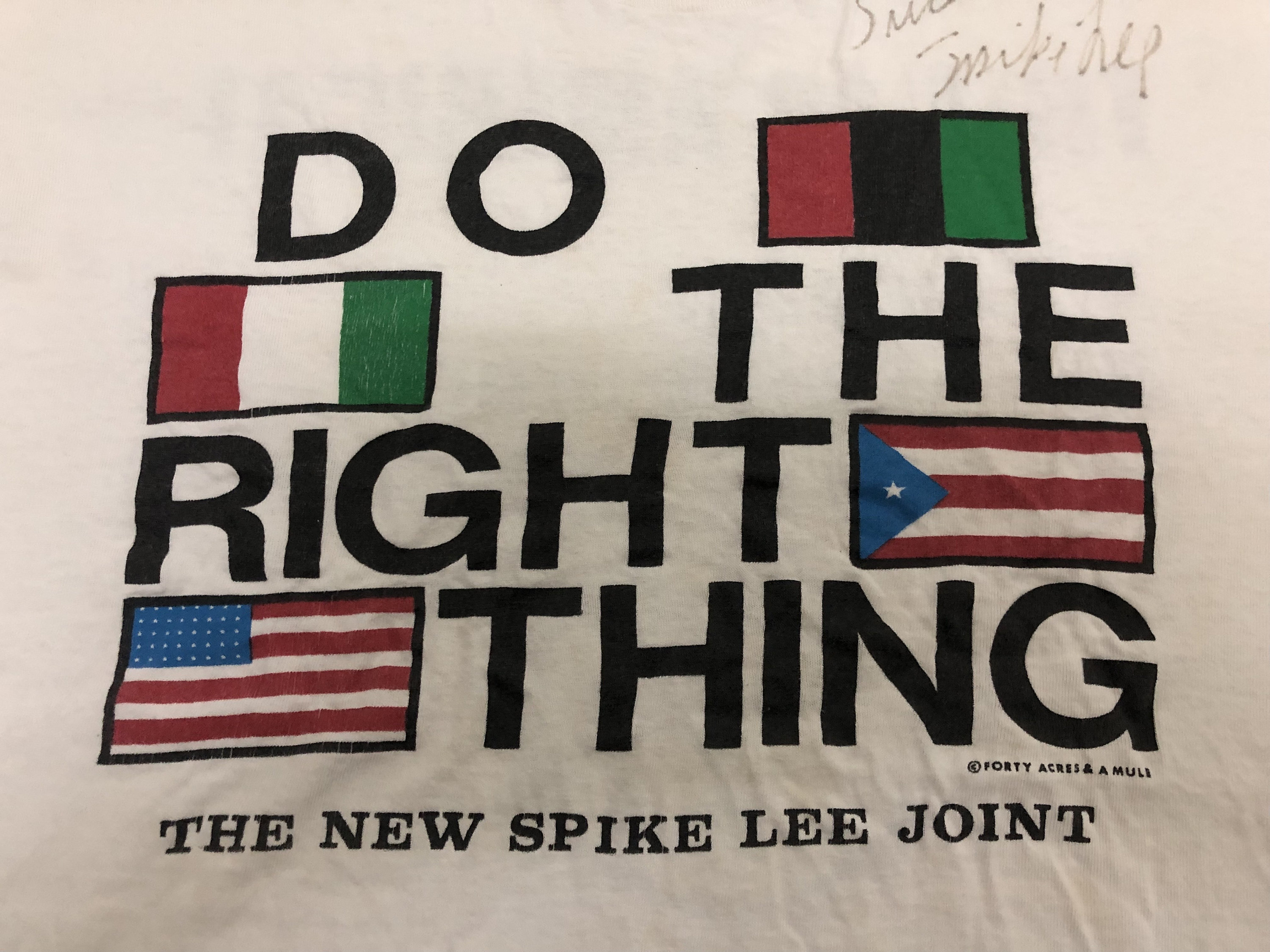 Vintage 80s 1989 Og DO THE RIGHT Thing Spike Lee Joint Forty