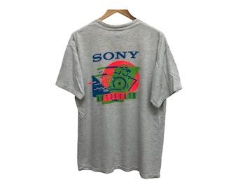 トップス 90s SONY WALKMAN T shirt VINTAGE 2000's Sony Walkman Promo Shirt | Official Very Rare | White